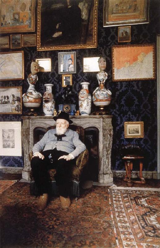 James Ensor James Ensor in his studio oil painting picture